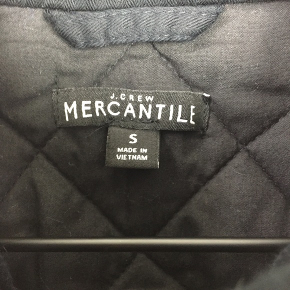 J Crew Quilted Jacket Black with Gold Hardware S - Picture 5 of 8